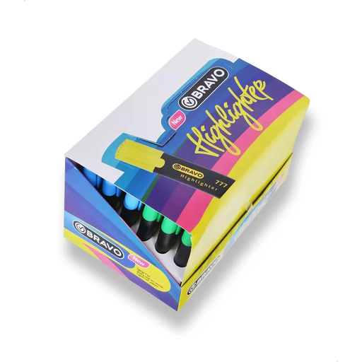 Bravo Highlighter Pen Pack, 36 Pens – Multi Color